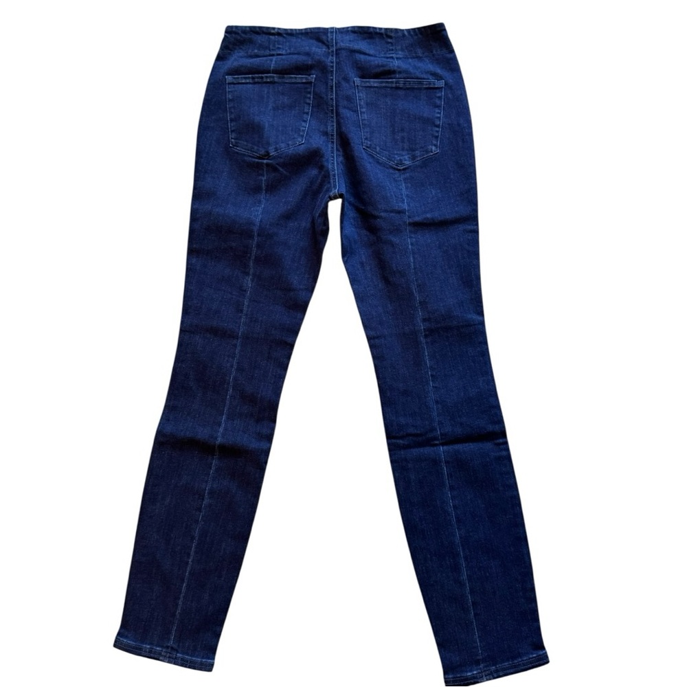 NIC + ZOE Atlas Indigo Pull On Jeans Size 4 NWT Stretch Slim Straight - Picture 2 of 10